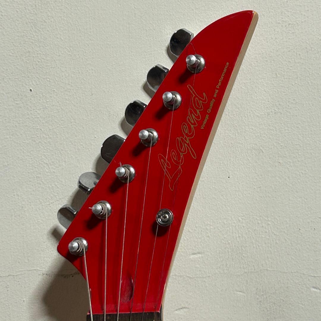 【美品】Legend ストラトキャスター レッド エレキギター SSH