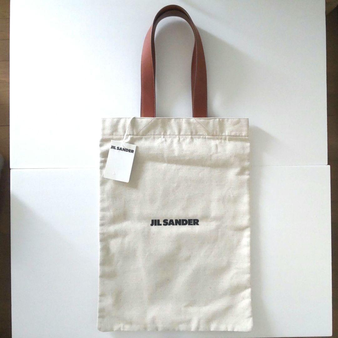 JIL SANDER ジルサンダーキャンバストートバッグ フラットショッパーL