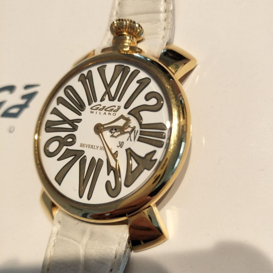 ガガミラノ マヌアーレ 白ベルト 箱付 C006107 ビバリーヒルズ