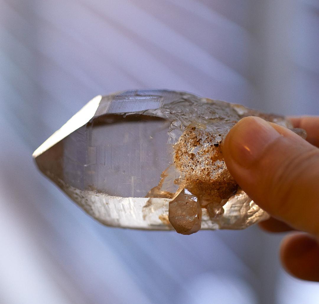 超希少　ヒマラヤ水晶　ガウリシャンカール産スモーキークォーツ　原石163.5g