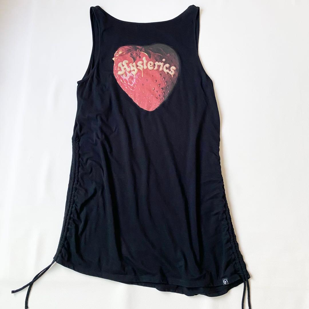 ヒステリックグラマー　スカルベリー　タンクトップ　ストロベリー　スカル　絞り紐