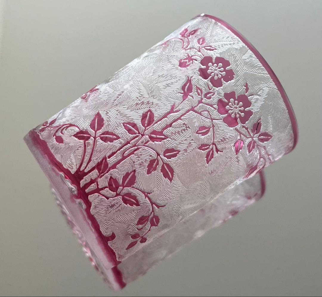 Baccarat バカラ/ 珍品　エグランチエ　アシッドエッチング　グラス