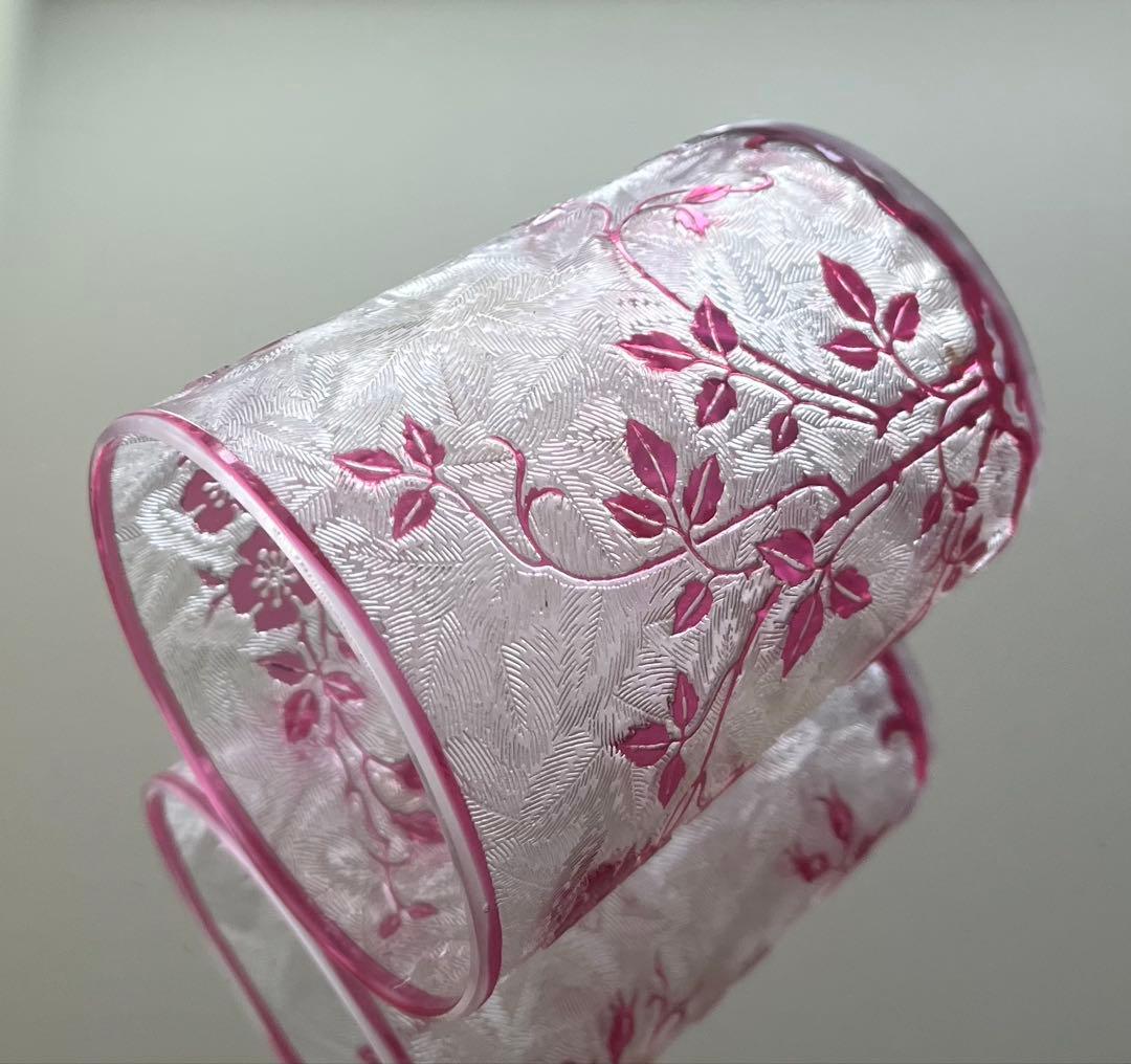 Baccarat バカラ/ 珍品　エグランチエ　アシッドエッチング　グラス