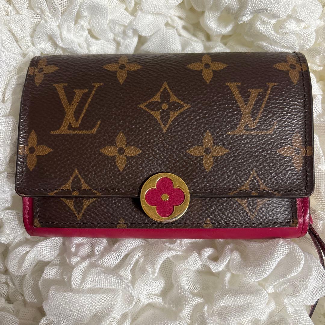 ＊ルイ・ヴィトン財布 モノグラム ポルトフォイユフロール