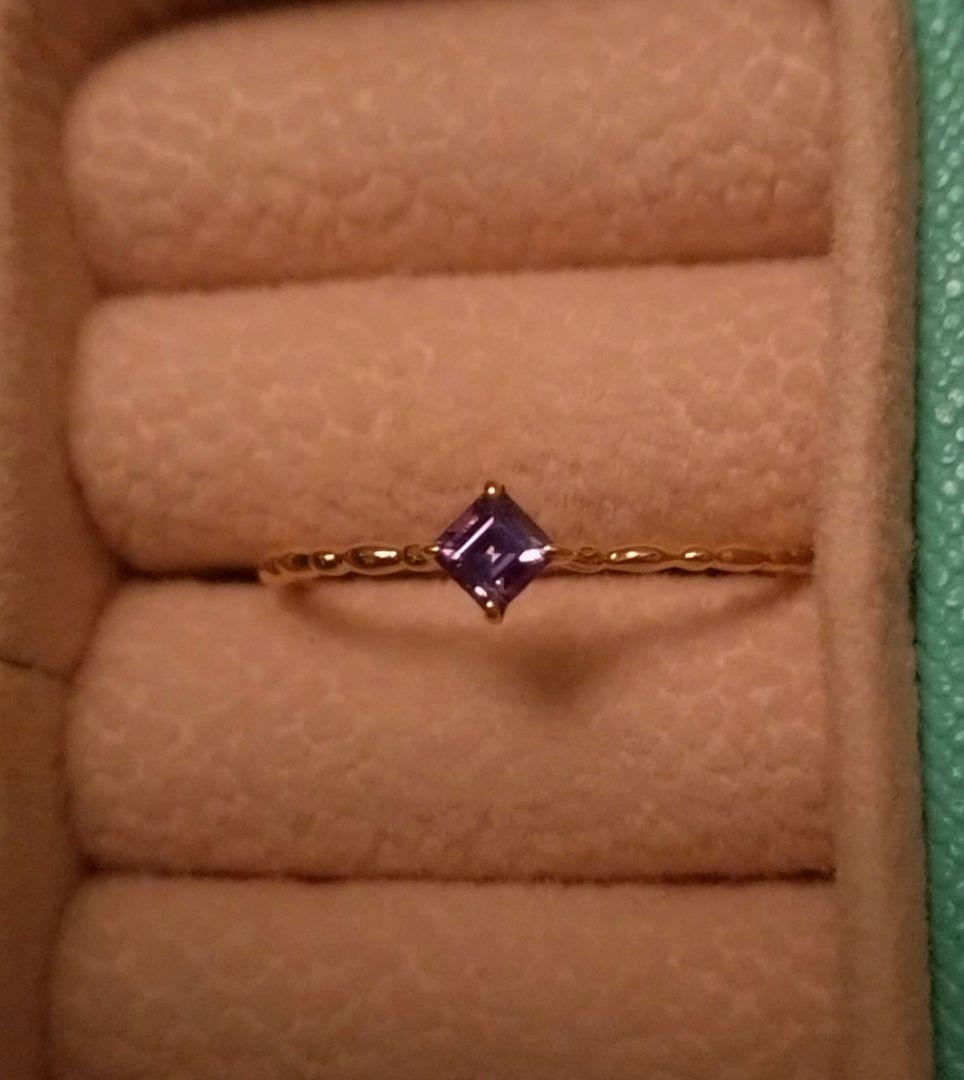 アレキサンドライト K18リング 13号