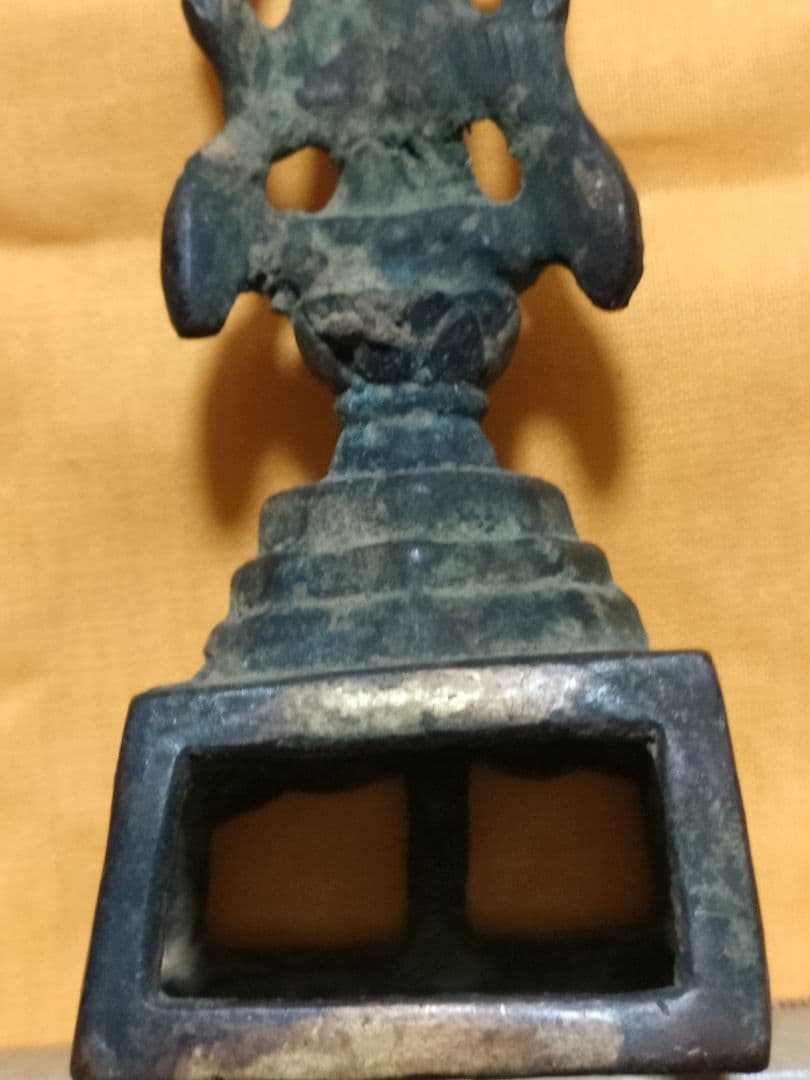 観音立像　古銅　統一新羅　北魏　朝鮮美術　中国美術　骨董アンティーク