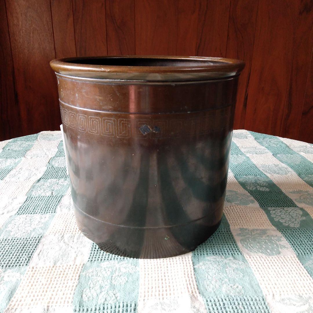 銅製　火鉢　昭和初期　アンティーク　骨董品　昭和レトロ