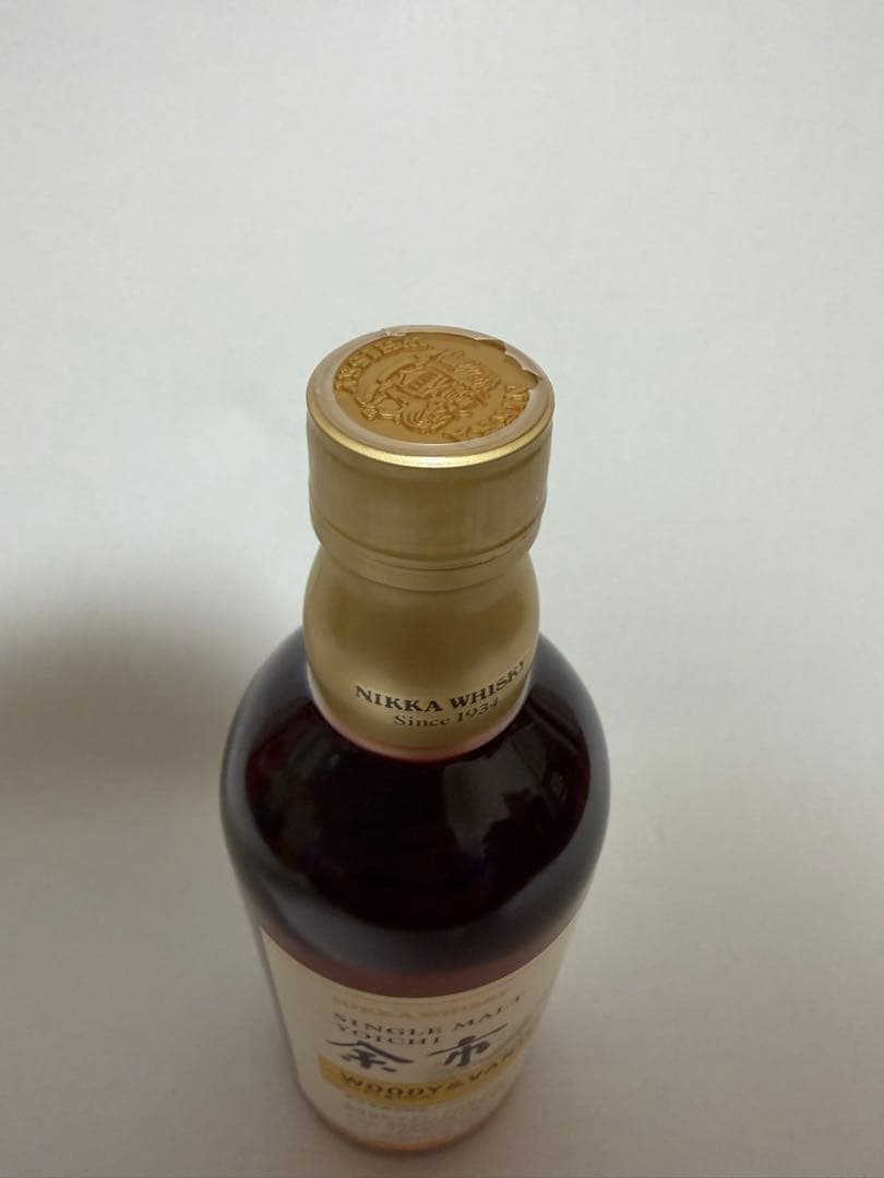 未開封 余市 シングルモルト ウッディ&バニラ 余市蒸留所限定 500ml