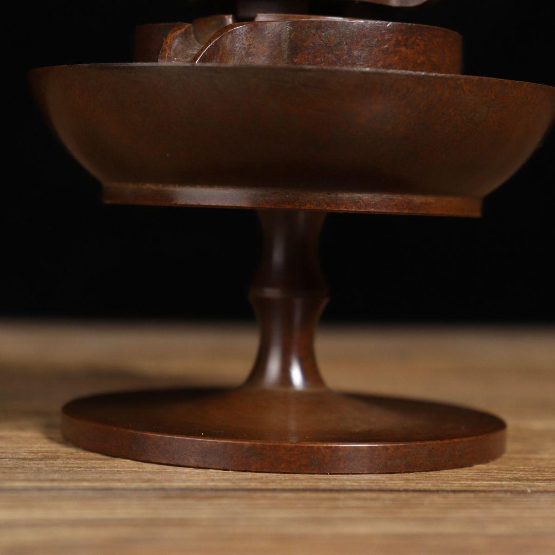 銅器 時来運転倒流香香盤 茶道具 香道具 装飾品 工芸品 置物