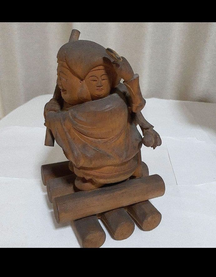 開運出世【三面大黒天像】現世利益　仏像　神像　厨子