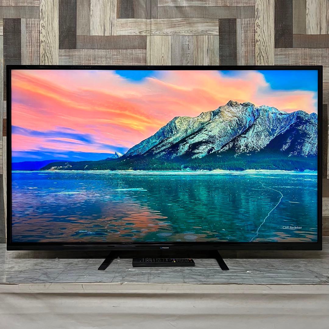 即日受渡❣️全国送料込マクスゼン50型4K液晶テレビ外付HDD対応新品リモコン付