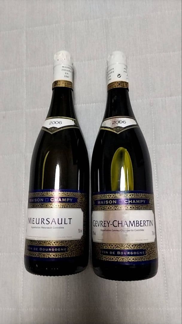 メルソー & ジュヴレ・シャンベルタン 2006年