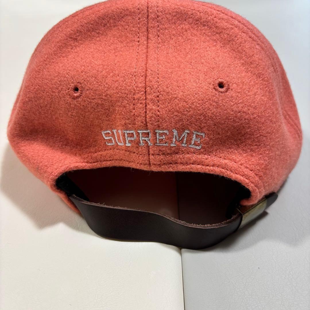 あ*だ様 supreme sロゴ キャップ　帽子　ウール　ダークピンク　ビーニー