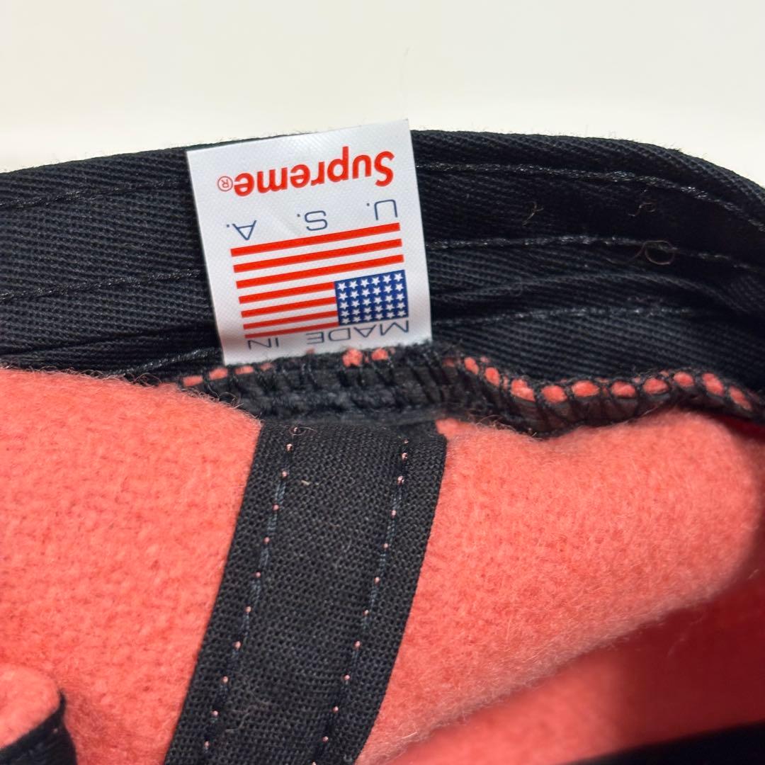 あ*だ様 supreme sロゴ キャップ　帽子　ウール　ダークピンク　ビーニー