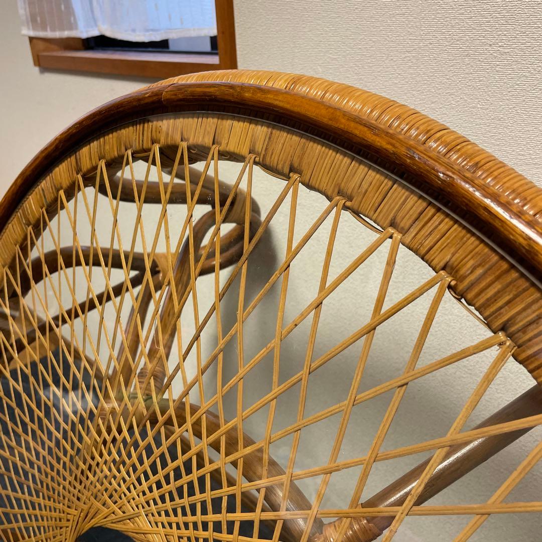 ラタンテーブル 丸テーブル