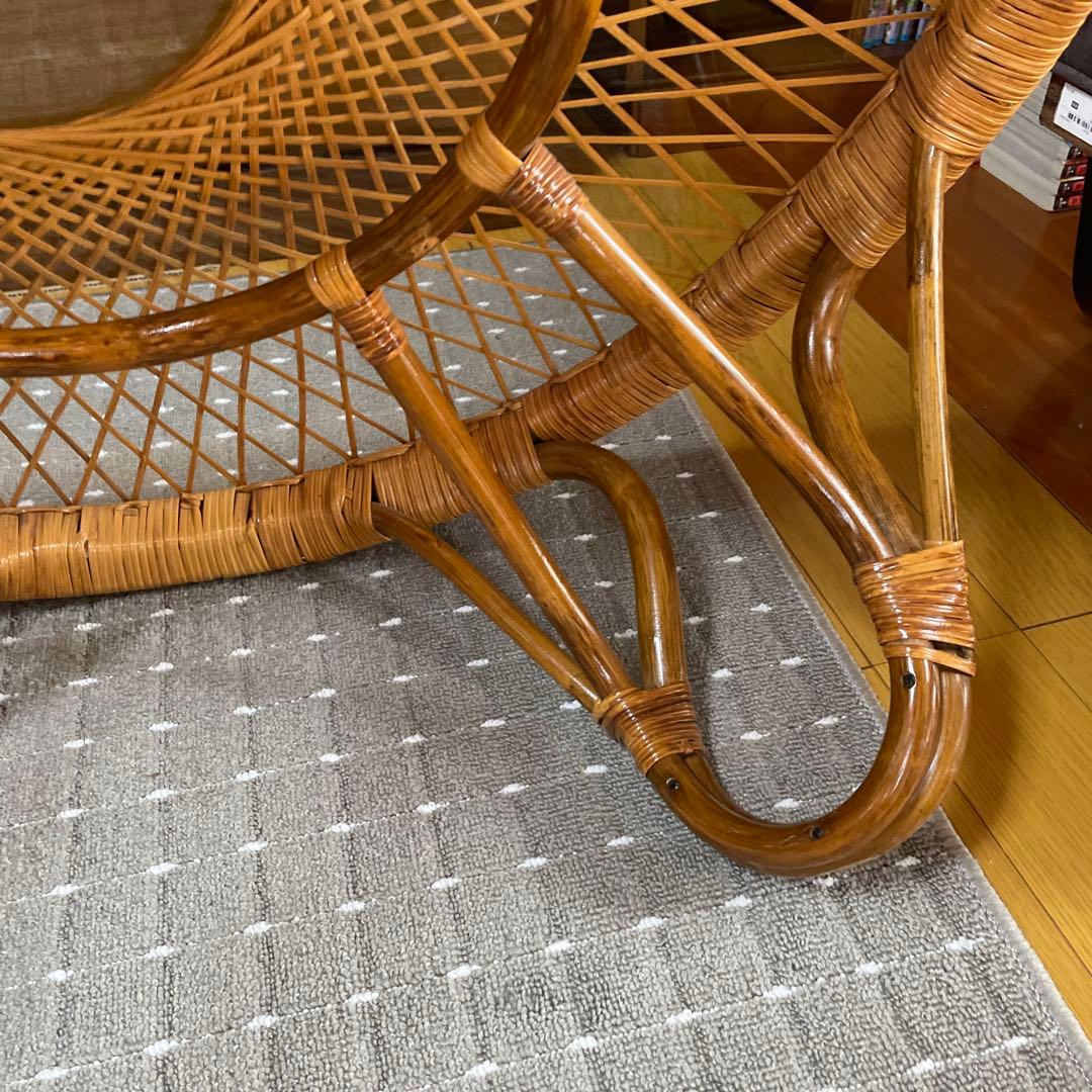 ラタンテーブル 丸テーブル