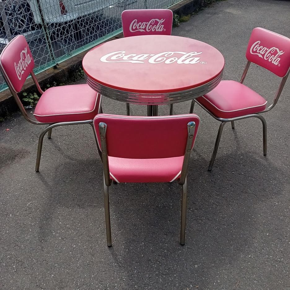 【ココ】Coca-Cola レトロテーブルセット
