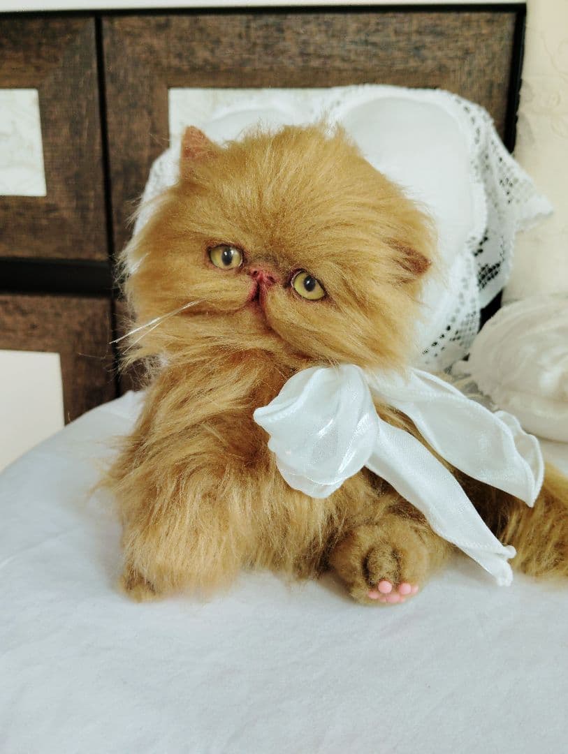 ちょっぴりお姉ちゃん♡エキゾチックロングヘア子猫ちゃん♡アートドール♡ぬいぐるみ