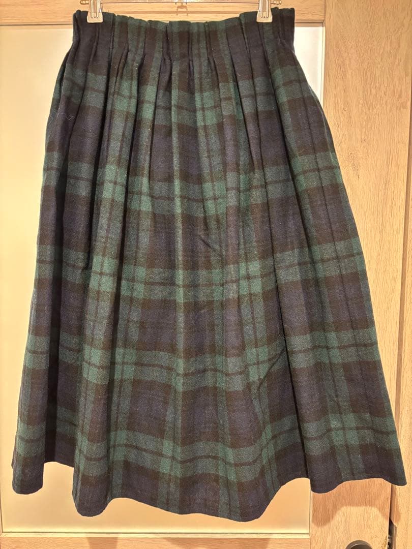 オニールオブダブリン　ウール ブレンドタックチェック スカート サイズ12