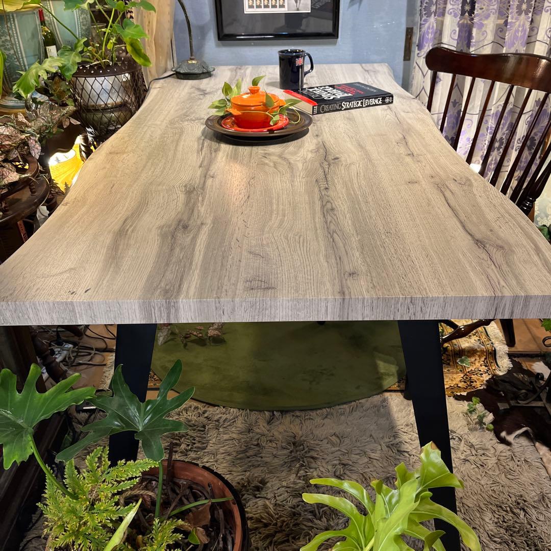 なっちゃん 　天板のみ　インダストリアル系　一枚板風　ダイニングテーブル