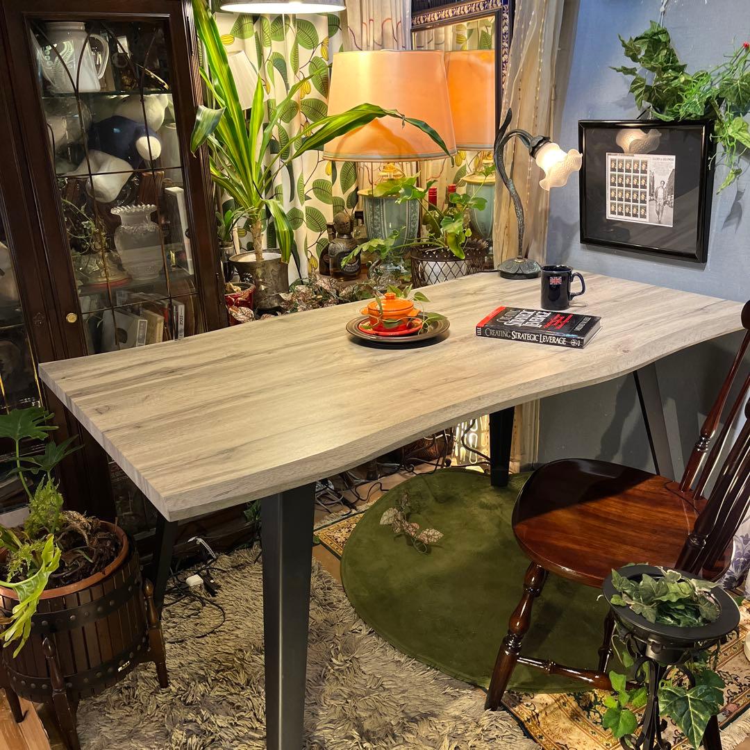 なっちゃん 　天板のみ　インダストリアル系　一枚板風　ダイニングテーブル