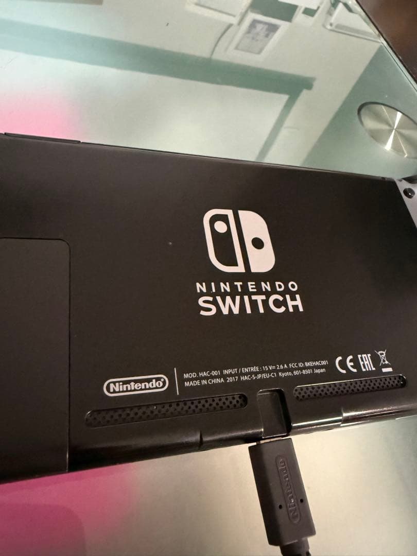 ら*ず様 Switch本体＋SDカード&純正ケース&ハンドル&買い替え左ジョイコ