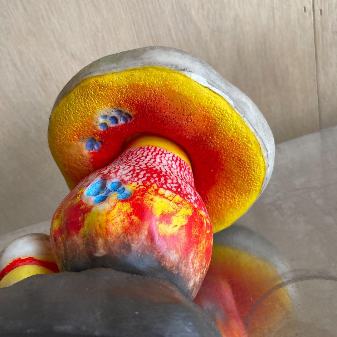 フランス　ビンテージ　毒キノコ模型　アンティーク　理科系