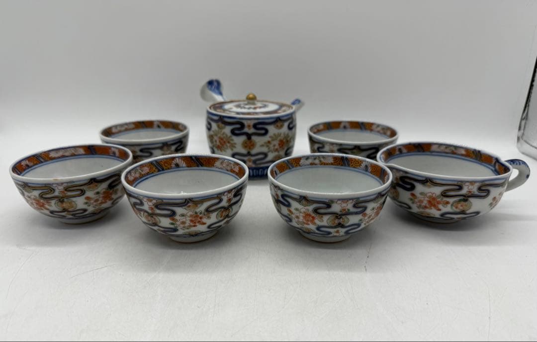 古九谷　煎茶器　7点セット　茶器　送料込み251022