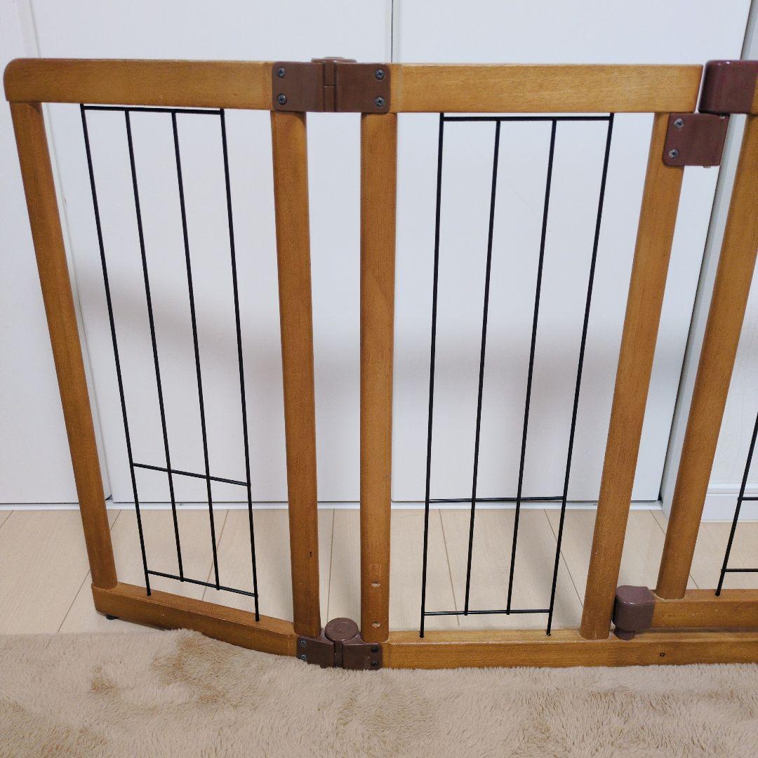 【未使用・未開封】木製おくだけドア付ペットゲートH ワイド