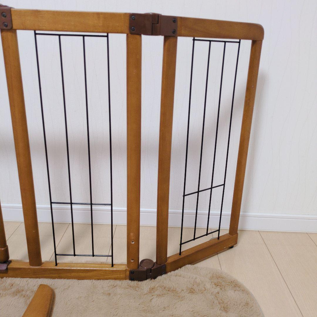 【未使用・未開封】木製おくだけドア付ペットゲートH ワイド
