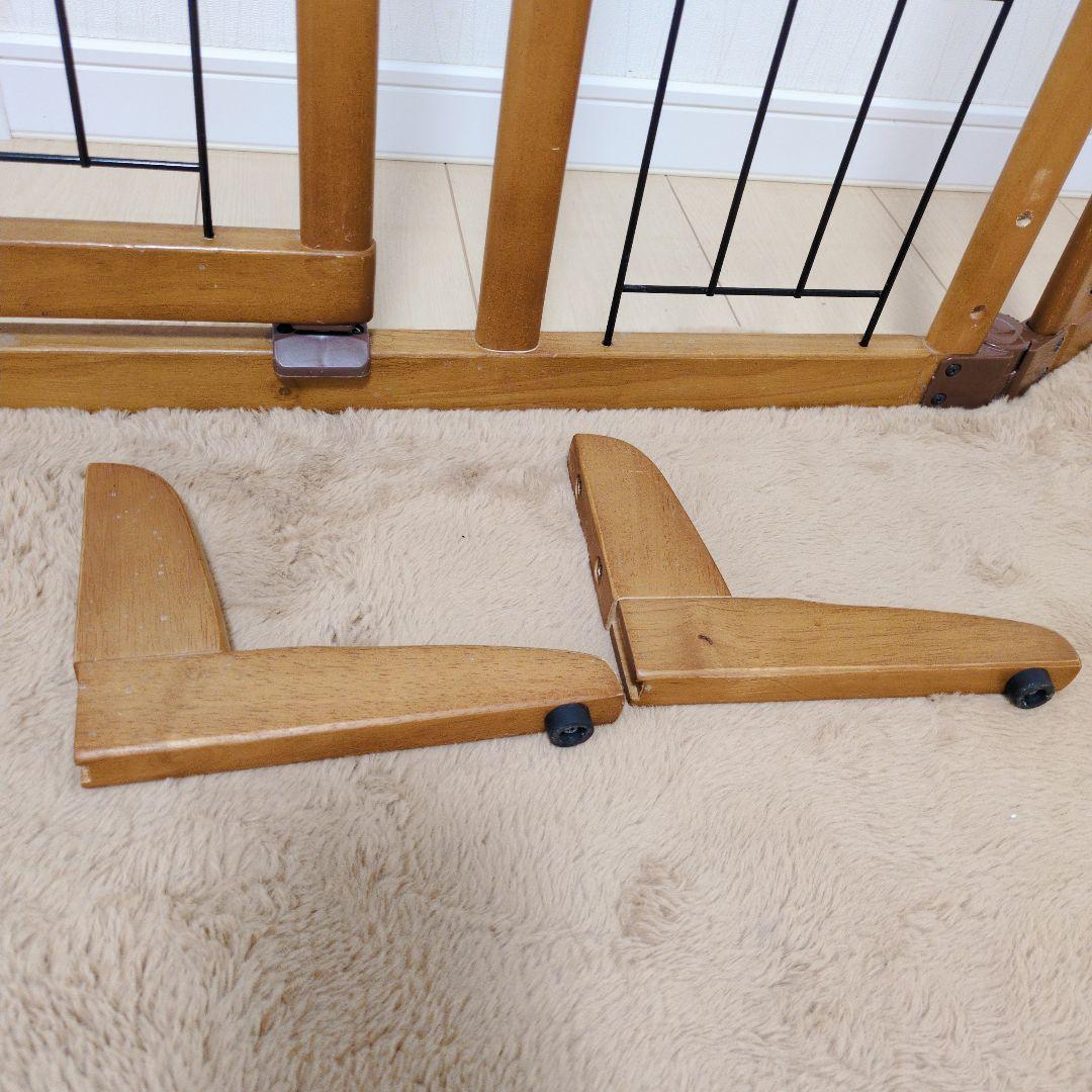 【未使用・未開封】木製おくだけドア付ペットゲートH ワイド