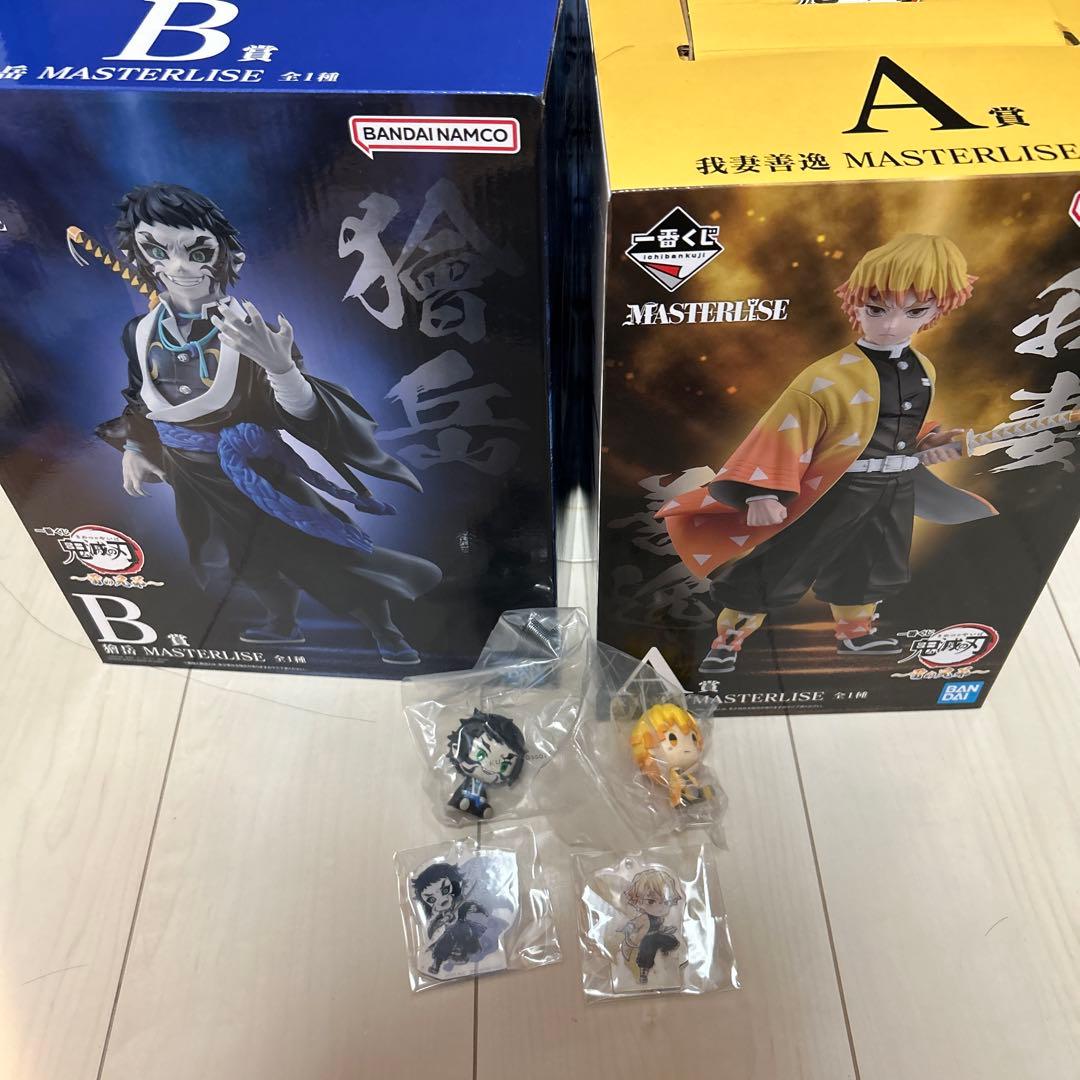 【セット】一番くじ 鬼滅の刃 雷の兄弟 A賞 B賞 D賞 F賞フィギュアセット