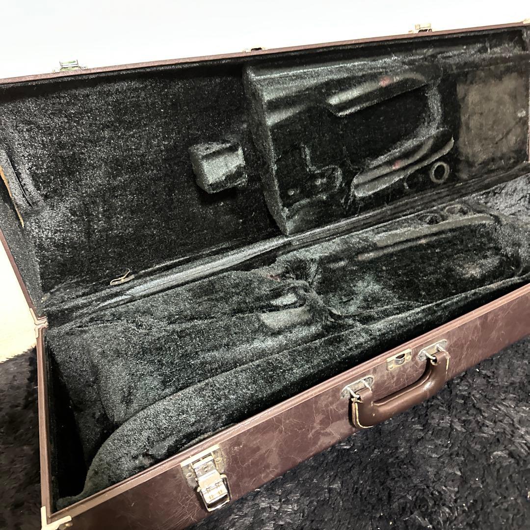 純正 YAMAHA テナートロンボーン ハードケース 管楽器 ブラウン