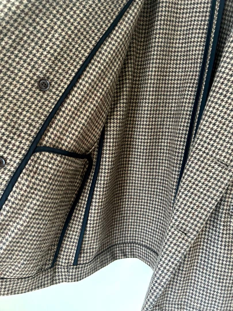 harvesty ハーベスティ ウールツイードズートジャケット　チェックコート