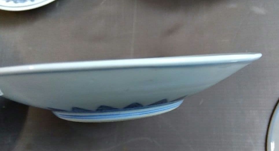 骨董　染付中皿