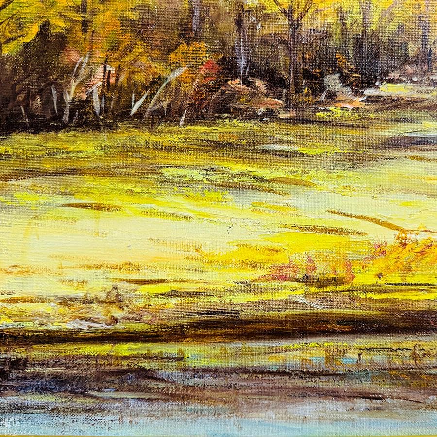 Funaya 画 油絵 F10号 額装油絵絵画 自然風景画 額縦61*横68cm