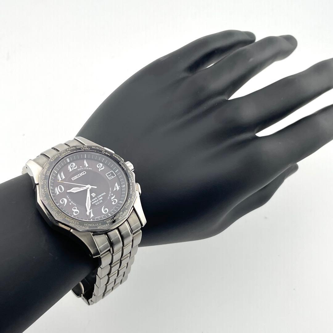 セイコー　ラジオウェーブコントロール　電波ソーラー　腕時計　動作未確認