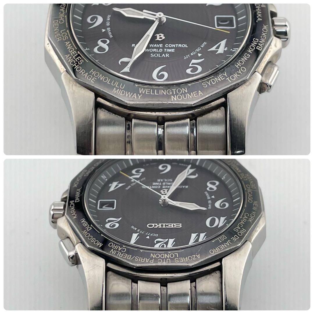 セイコー　ラジオウェーブコントロール　電波ソーラー　腕時計　動作未確認