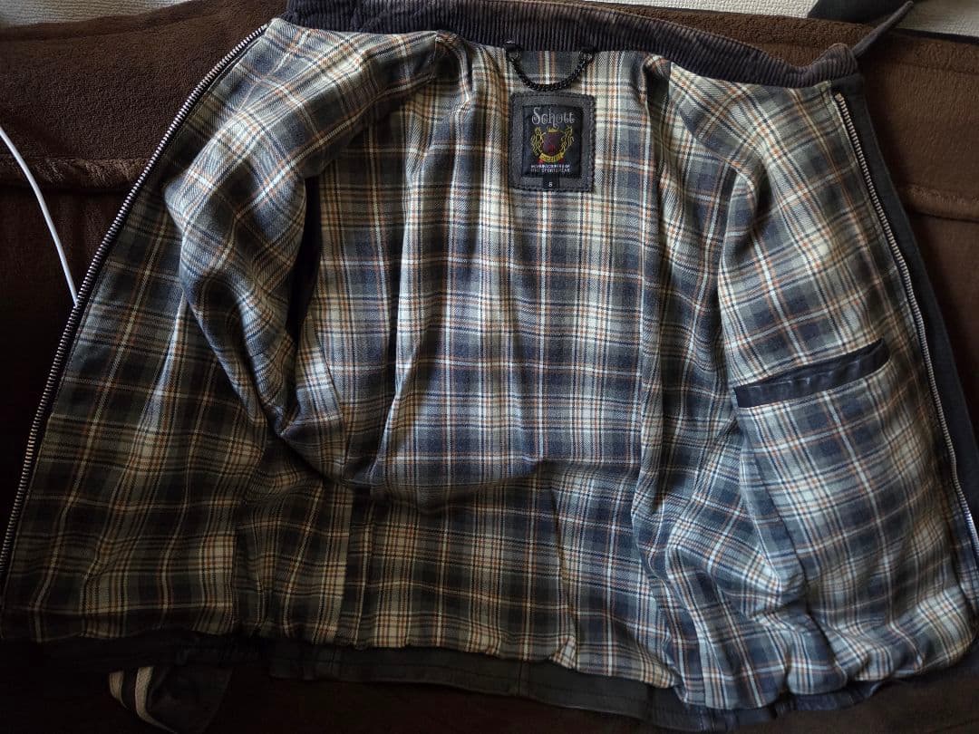 schott ライダース シングル ストライプ Sサイズ