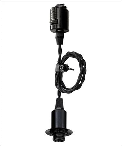 おかきっ子　コード１ｍ3台ダクトレール用プチステンドグラスペンダントランプ