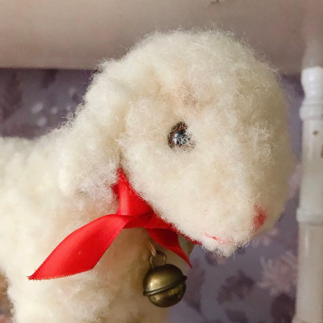 ハーマン テディ オリジナル HERMANN 羊のぬいぐるみ♡ドイツ製 レトロ