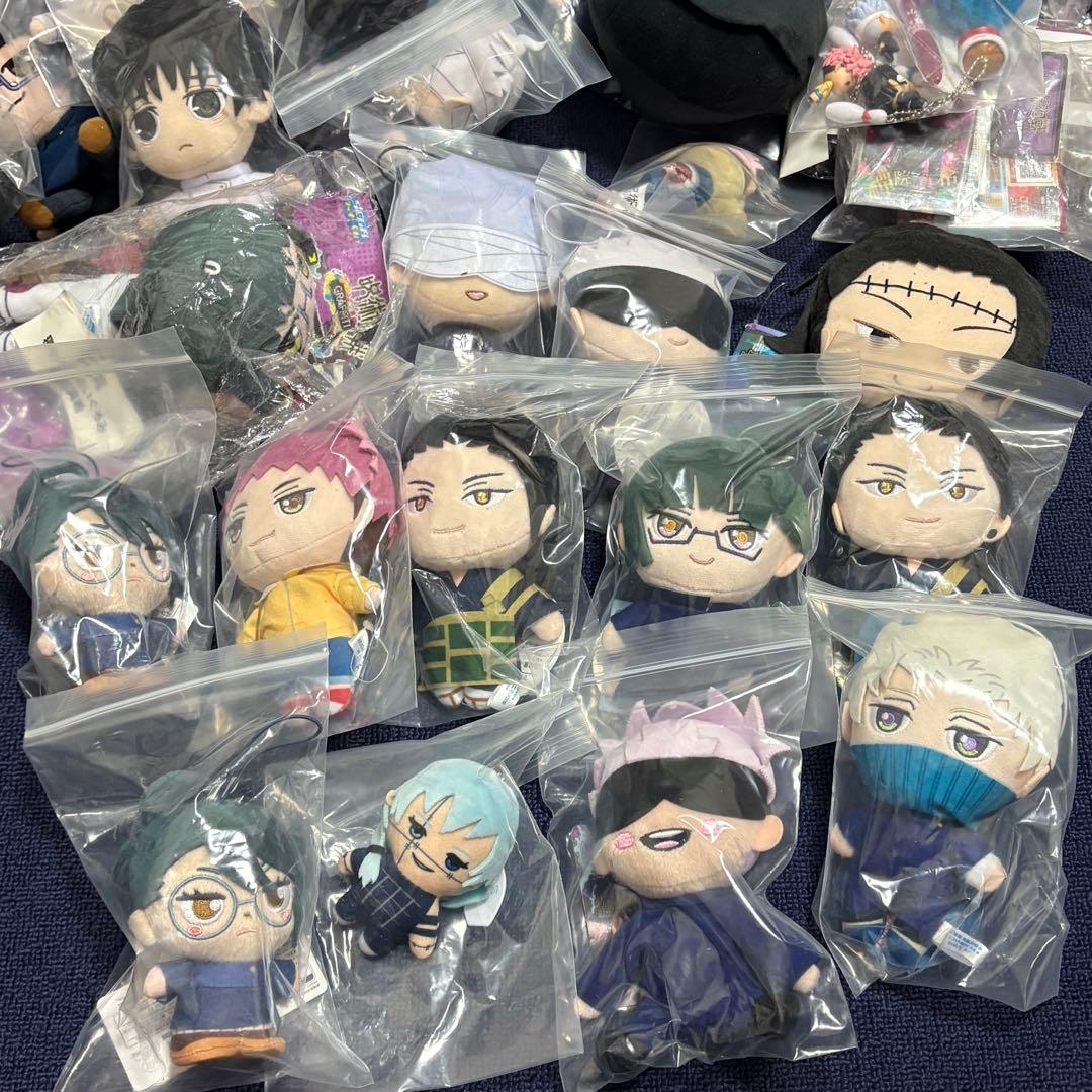 呪術廻戦 まとめ アニメグッズ マスコットぬいぐるみ キーホルダー 缶バッジ