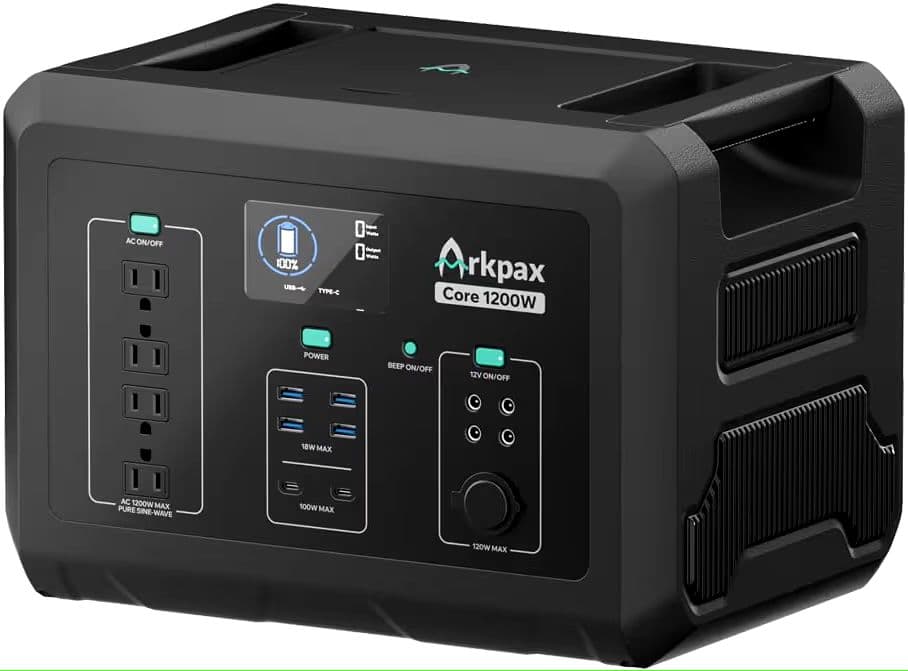 Arkpax ポータブル電源 1024Wh 1200W リン酸鉄 UPS機能