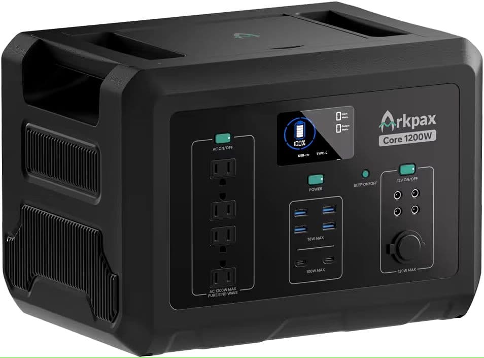 Arkpax ポータブル電源 1024Wh 1200W リン酸鉄 UPS機能