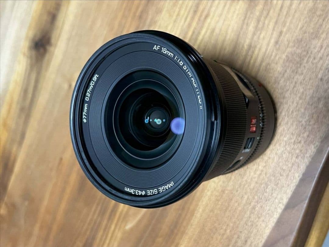 Viltrox 16mm f1.8 Zマウント　フィルター付