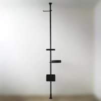 DRAW A LINE 縦の突っ張り棒 ブックスタンド SET 黒 Rod C