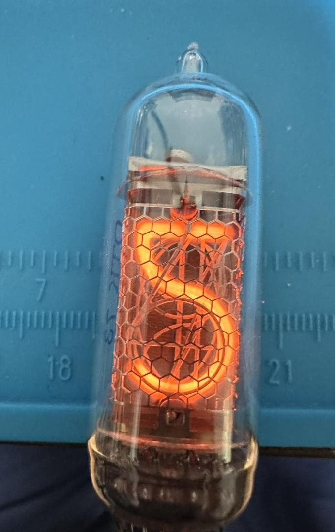 【点灯確認済】ニキシー管 IN-14 新古品 6本 全数字、コンマ、全管点灯確認