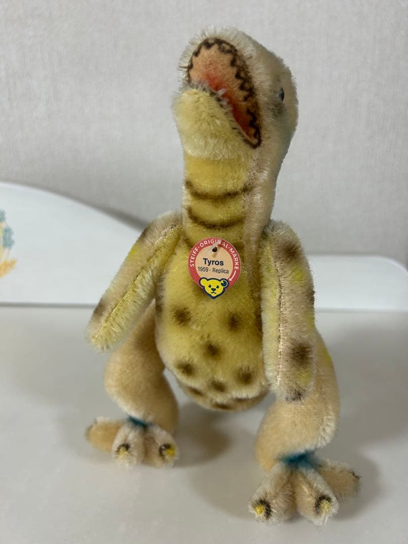 【希少・美品】シュタイフ モヘア ティラノサウルス Tyros 1959 復刻版