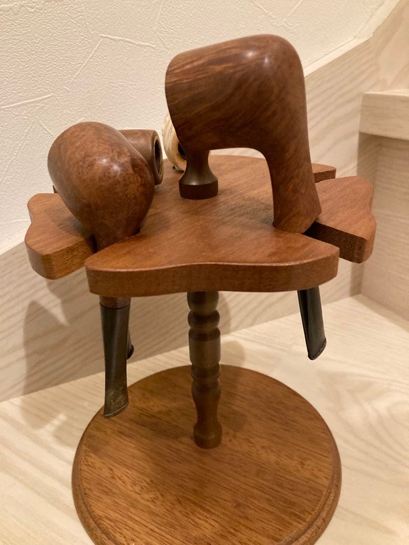 木製パイプスタンドとパイプセット