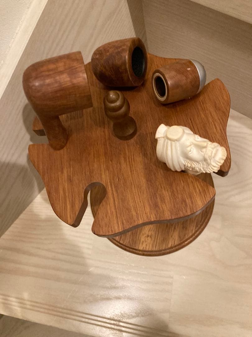 木製パイプスタンドとパイプセット